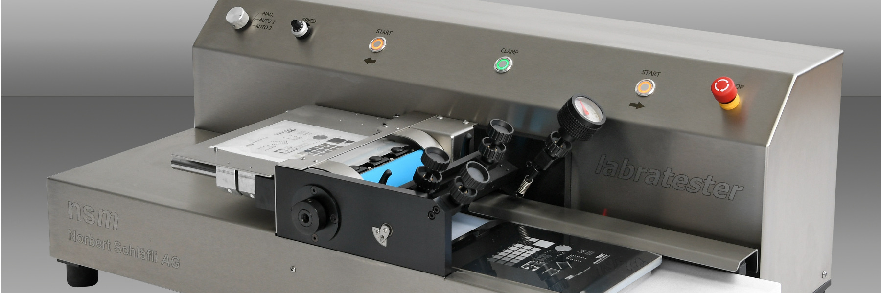 labratester 180 | laboratory sheet-fed gravure printing maschine by nsm